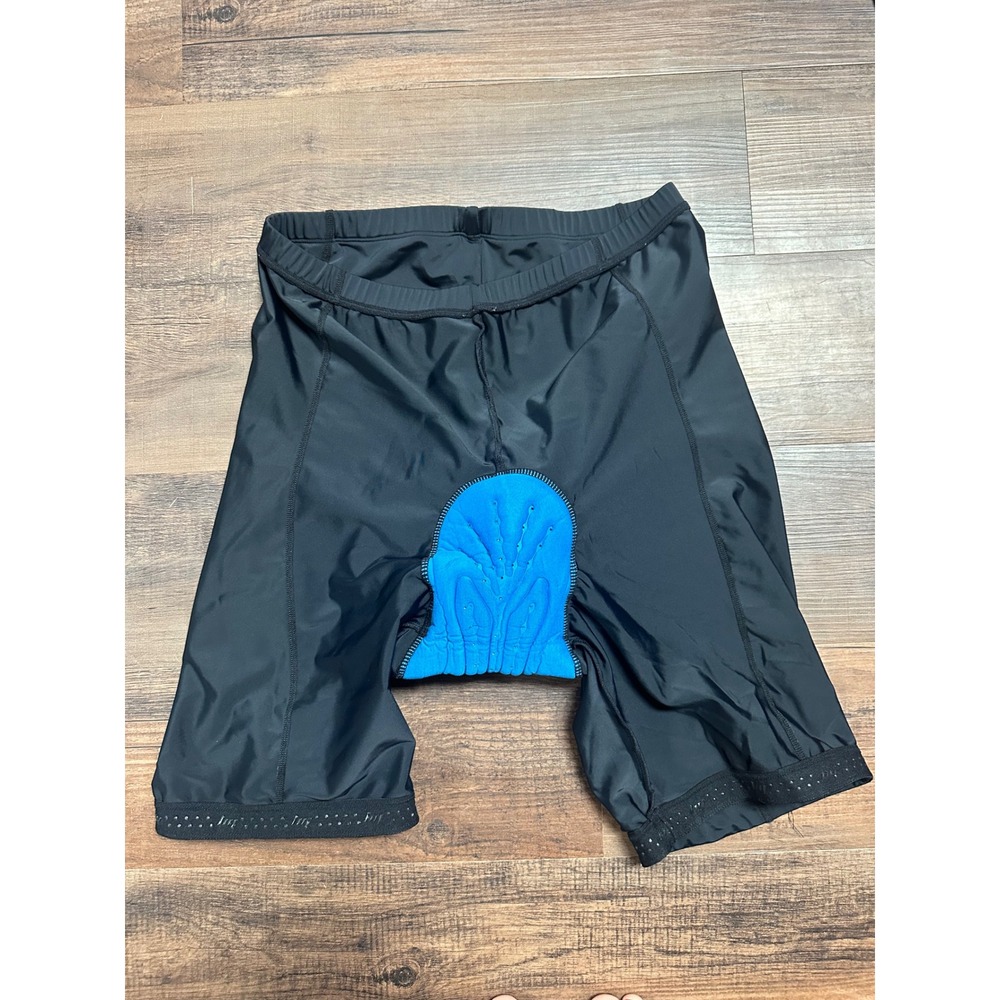 Nooyme Mens Padded Cycling Shorts Black Reflective Bike Chamois Size XXL - Picture 6 of 7